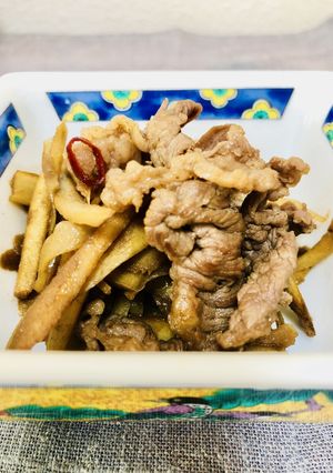 牛肉入りきんぴらごぼう-レシピのメイン写真