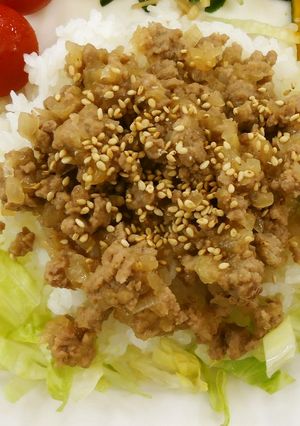 肉みそ丼☆宇都宮市保健センター-レシピのメイン写真