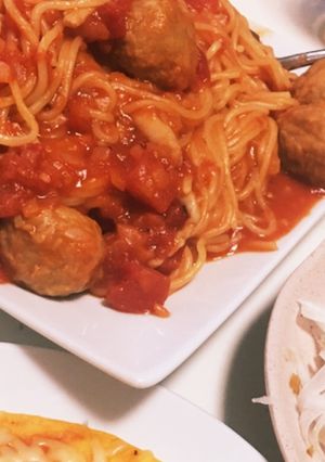 水戻しミートボールパスタ-レシピのメイン写真