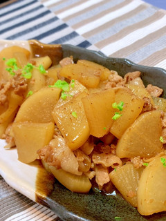 生姜が美味しい!豚バラと大根の煮物-レシピのメイン写真
