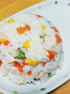 炒めご飯✕ミックスベジタブル-レシピのメイン写真