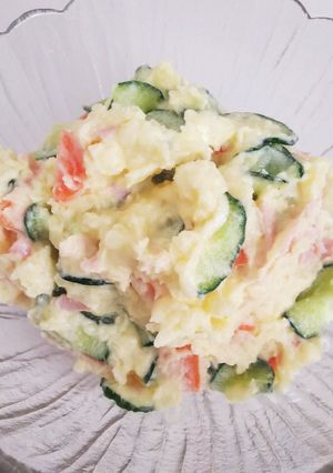 お酢が味の決め手！我が家のポテトサラダ-レシピのメイン写真