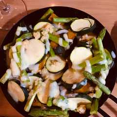 かぼちゃの煮物リメイク！簡単野菜のグリル-レシピのメイン写真