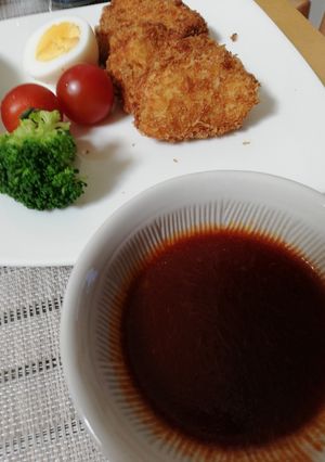 鶏胸肉柔らかチキンカツとガーリックソース-レシピのメイン写真
