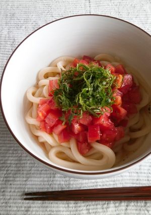 トマトぶっかけうどん-レシピのメイン写真