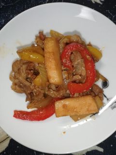 味付け生姜焼き豚肉で野菜炒め-レシピのメイン写真
