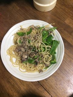 ピーマンと鯖の水煮缶のパスタ-レシピのメイン写真