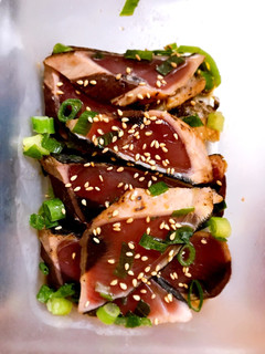 付属のタレで!鰹のタタキのネギごま油漬け-レシピのメイン写真