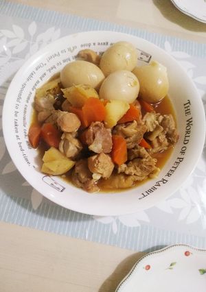 簡単に♪鶏肉とゆで卵のお酢煮込み-レシピのメイン写真