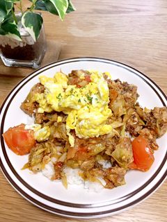 鯖缶かんたん♫なんちゃってタコライス丼-レシピのメイン写真