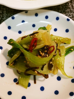 チンゲン菜の塩昆布和え-レシピのメイン写真