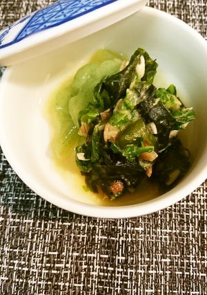 刺身こんにゃくチンゲン菜ミョウガタレ添え-レシピのメイン写真