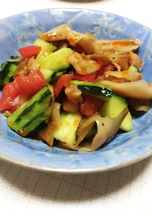 榨菜とトマトと胡瓜の中華サラダ-レシピのメイン写真