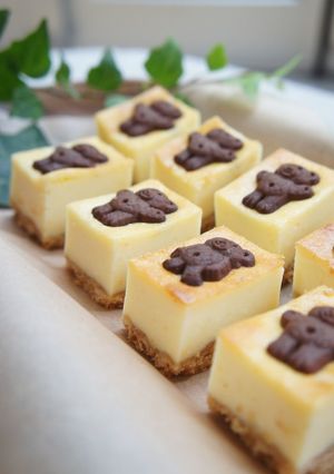 スクエア＊ビスケットチーズケーキ-レシピのメイン写真
