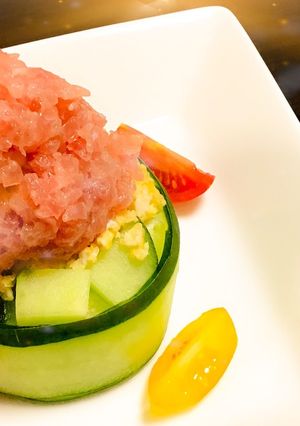 きゅうりマグロトマトのサラダ♪イタリアン-レシピのメイン写真
