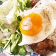 冷凍で味しみチキンロコモコ
