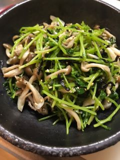 豆苗の塩昆布和え-レシピのメイン写真