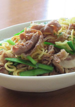 豚肩ロース肉とニラの香味醤油焼きそば-レシピのメイン写真