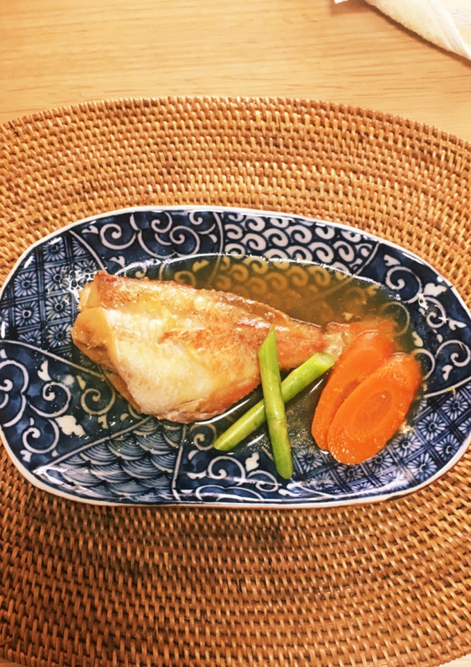 冷凍赤魚の煮付け（人参添え）-レシピのメイン写真