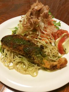 鮭のパン粉焼バジルソース-レシピのメイン写真