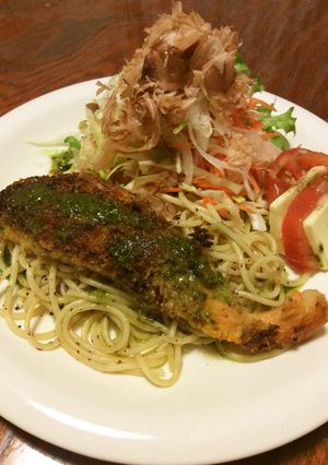 鮭のパン粉焼バジルソース-レシピのメイン写真