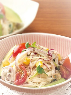 栄養たっぷり!そうめんサラダ-レシピのメイン写真