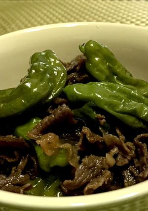 牛バラと獅子唐の煮物-レシピのメイン写真