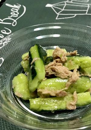たたききゅうりとツナの和え物-レシピのメイン写真