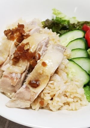 炊飯器におまかせ♪美味しい・カオマンガイ-レシピのメイン写真