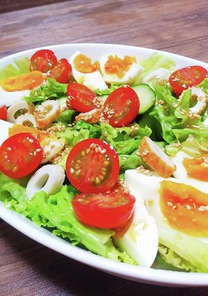 野菜嫌いも食べる！チョレギ風なサラダ-レシピのメイン写真