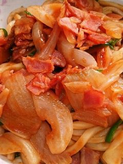 うどんのナポリタン風-レシピのメイン写真