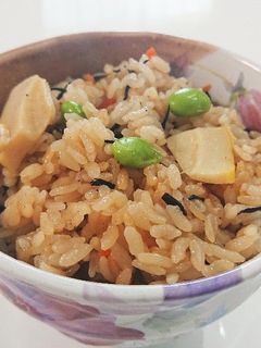 タケノコとひじきの炊き込みご飯!-レシピのメイン写真