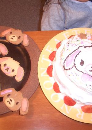 シュガーバニーズ☆４歳のお誕生日ケーキ-レシピのメイン写真