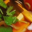 豆腐とわかめの醤油汁(雑煮の出汁)