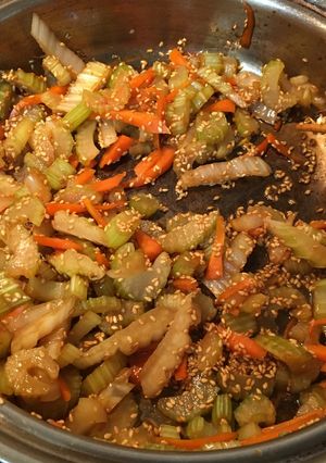 セロリのキンピラ-レシピのメイン写真