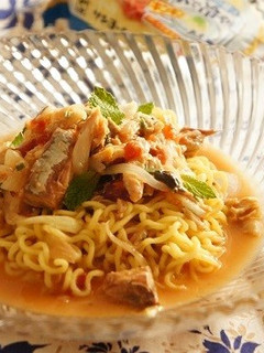 鯖の塩トマトソース冷やしラーメン -レシピのメイン写真