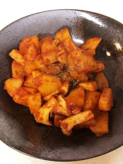 エリンギとジャガイモのケチャップ炒め-レシピのメイン写真