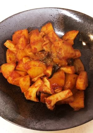 エリンギとジャガイモのケチャップ炒め-レシピのメイン写真