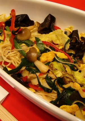 素麺de野菜たっぷり中華風ビーフン炒め-レシピのメイン写真