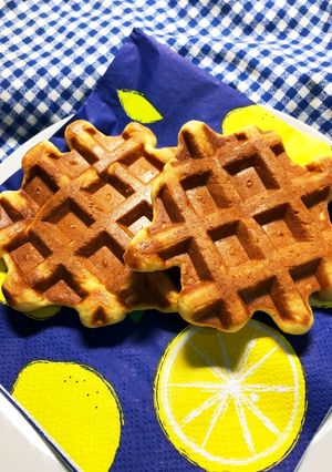 給食✨卵なし✨カスタードワッフル-レシピのメイン写真