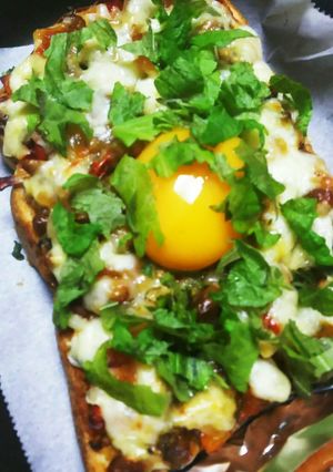 納豆&めかぶとバシルの香味トースト☆-レシピのメイン写真