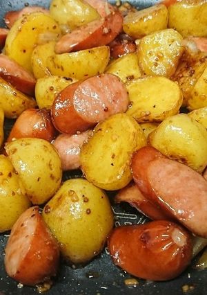 じゃがいもとソーセージのハニーマスタード-レシピのメイン写真
