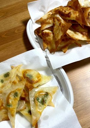 ワンタンの皮で作る絶品おつまみ-レシピのメイン写真
