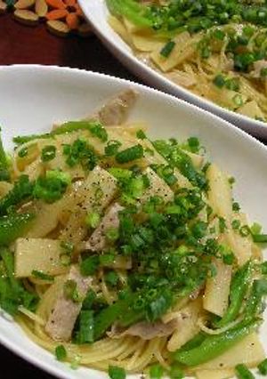 ほっこり筍と豚肉の＊和＊パスタ-レシピのメイン写真