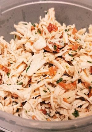 鶏ささみの梅大葉あえ-レシピのメイン写真