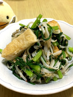 麺つゆで簡単●カニかま入り春菊のおひたし-レシピのメイン写真