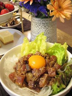 新玉ねぎたっぷりなかつおのユッケ-レシピのメイン写真