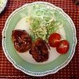 鶏肉とねぎ☆ヘルシー照焼きハンバーグ