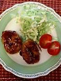 鶏肉とねぎ☆ヘルシー照焼きハンバーグ-レシピのメイン写真