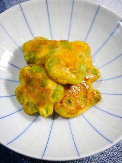 簡単!おからパウダー枝豆天の甘辛煮-レシピのメイン写真